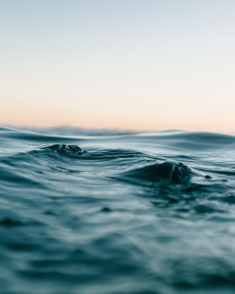 A calm ocean view, representing peace, emotional depth, and balance—key themes in Lidia’s work.